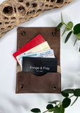 brown and gray forever wallet