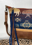 Buffalo blue deluxe ~ leather bag