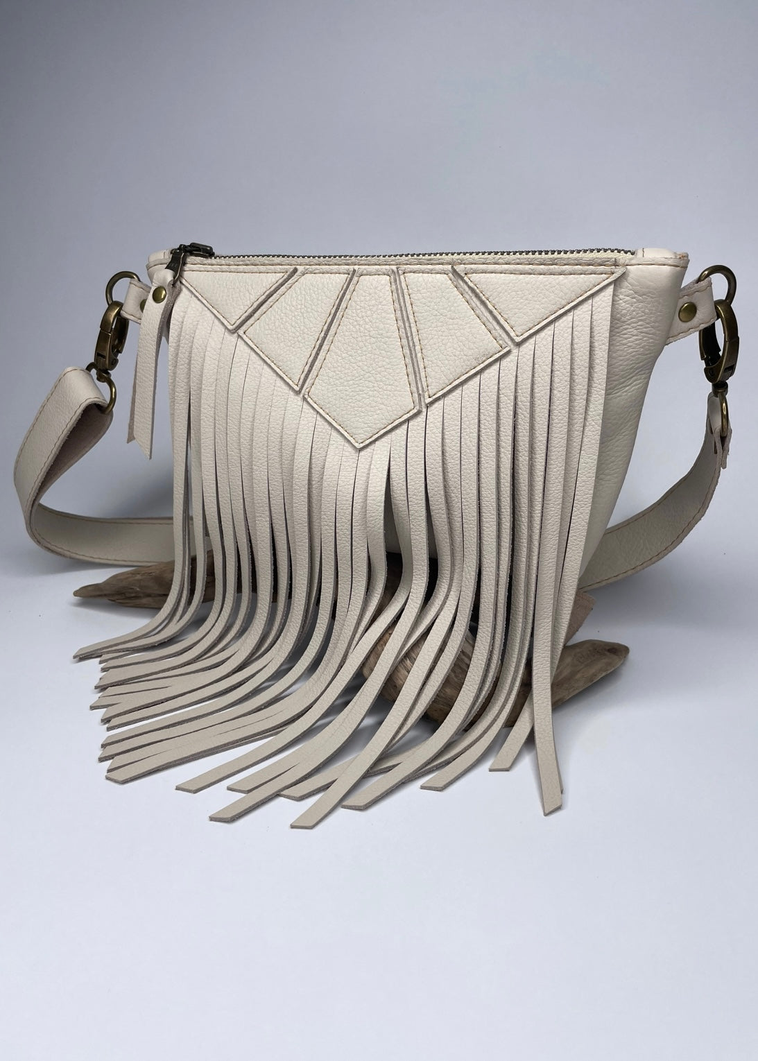 Fringe Deluxe Fanny Pack in Cream