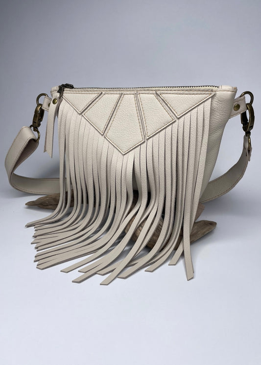 Fringe Deluxe Fanny Pack in Cream