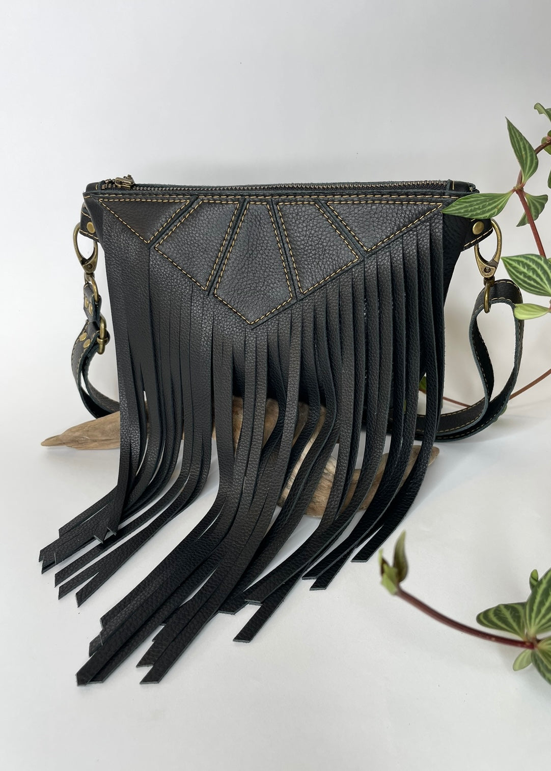 Fringe Deluxe Fanny Pack in Black