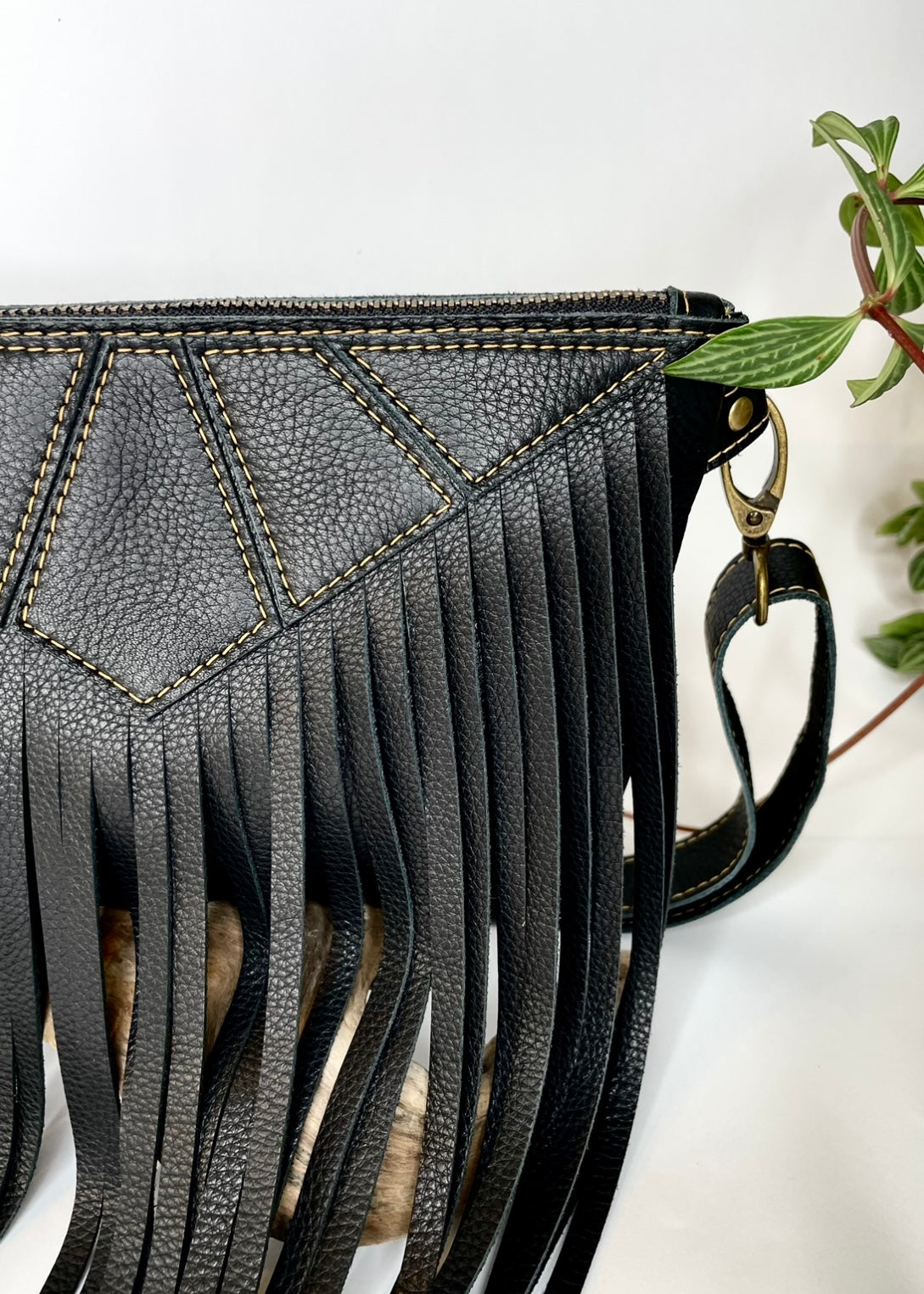 Fringe Deluxe Fanny Pack in Black