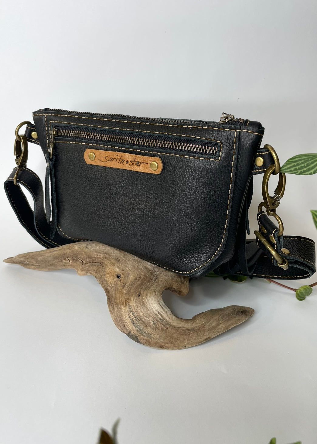 Fringe Deluxe Fanny Pack in Black