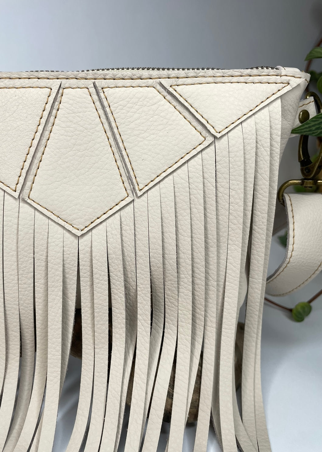 Fringe Deluxe Fanny Pack in Cream