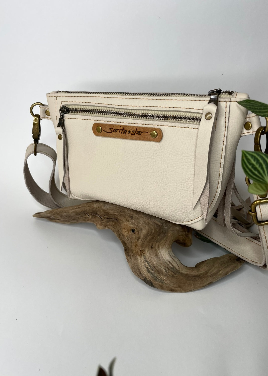 Fringe Deluxe Fanny Pack in Cream