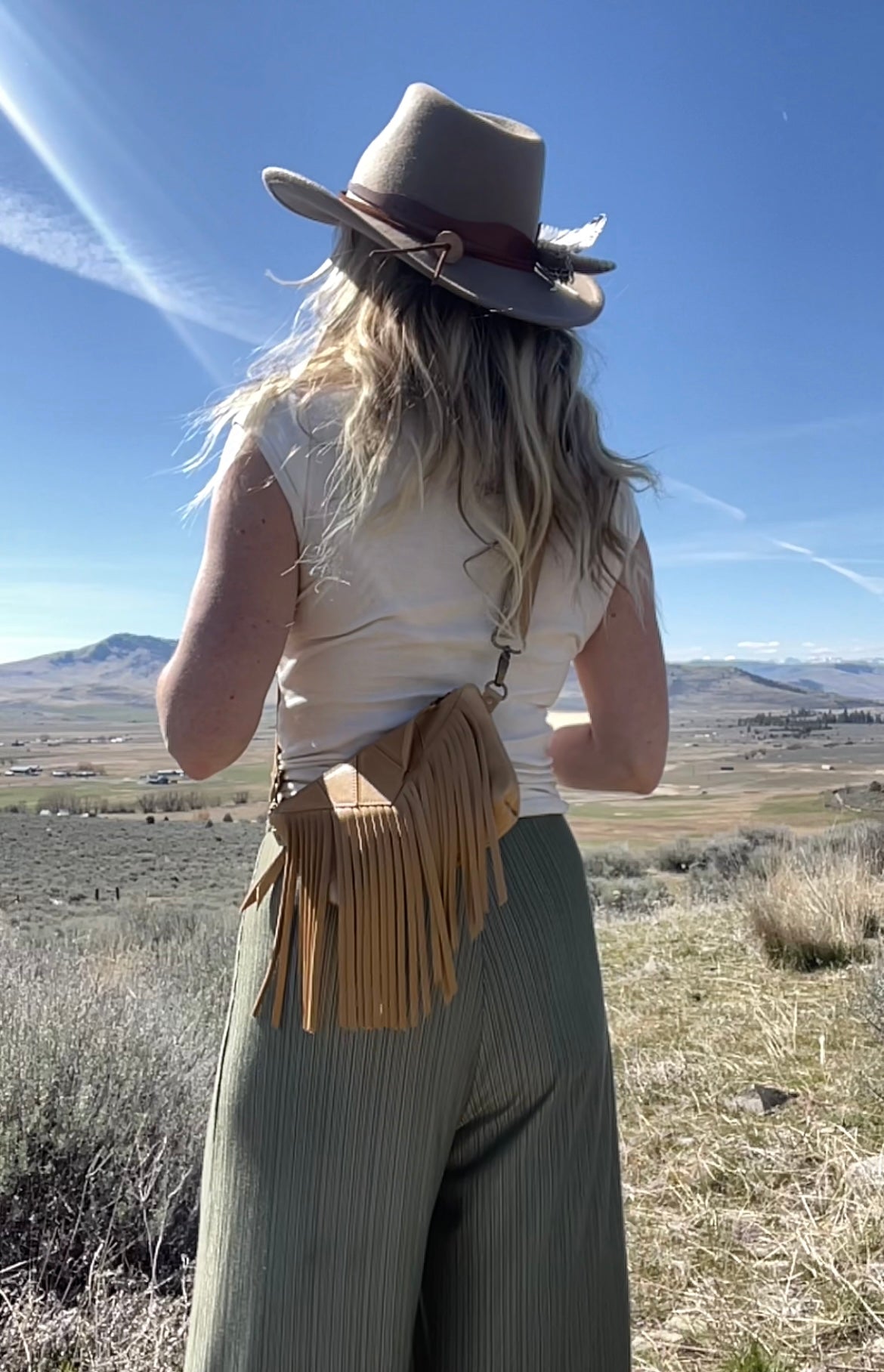 Fringe Deluxe Fanny Pack in Deerskin