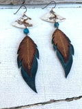 Vintage Waxed Dangle Earrings