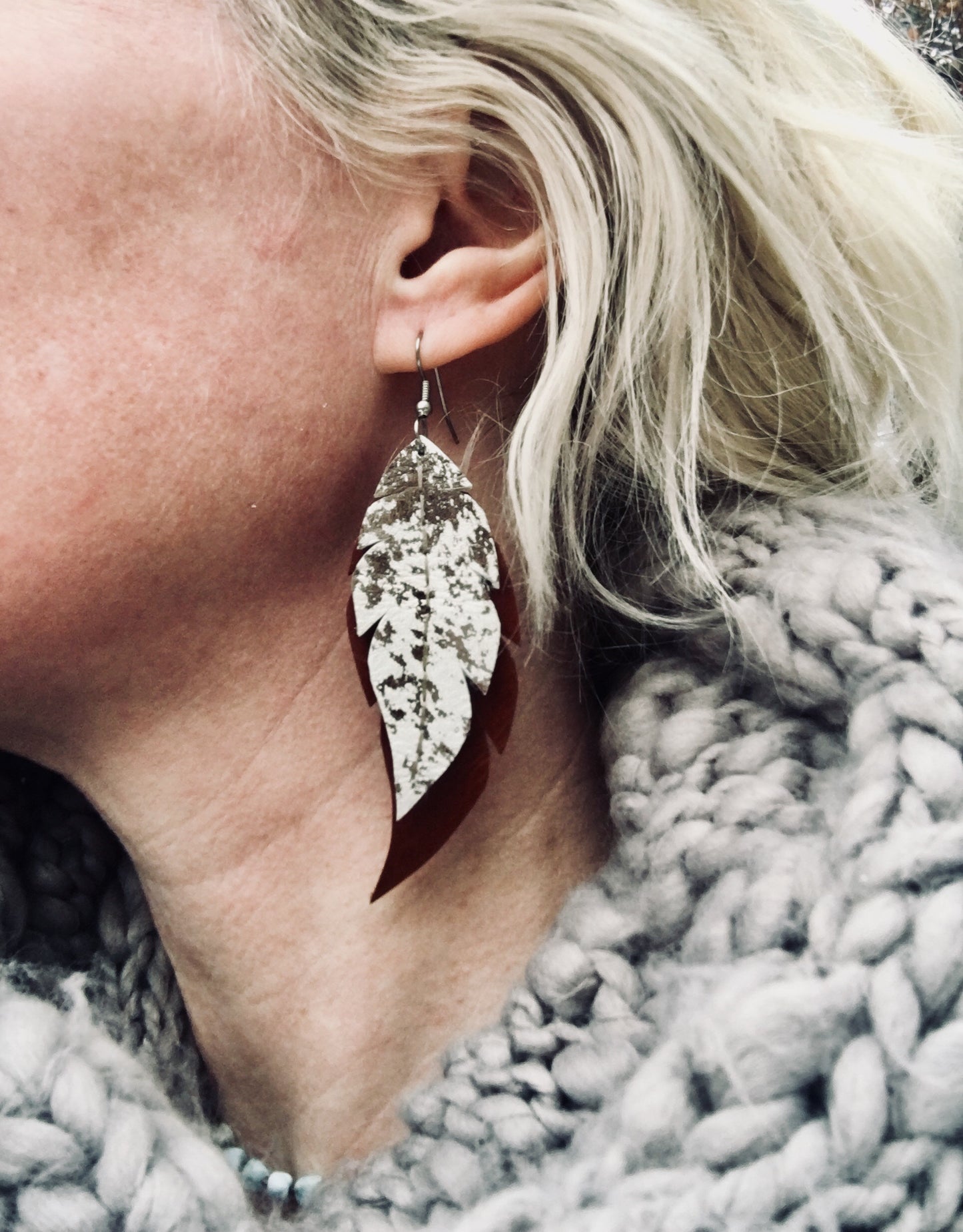 Cowhide Earrings