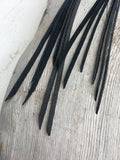 Raven - Dainty Fringe Leather Earrings