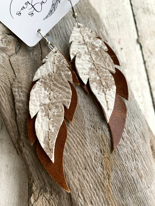 Cowhide Earrings