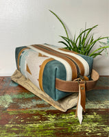 dopp kit in desert blue